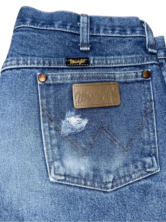 Men’s 35 x 34 Wrangler Denim Work Jeans Dark Wash - Picture 6 of 7